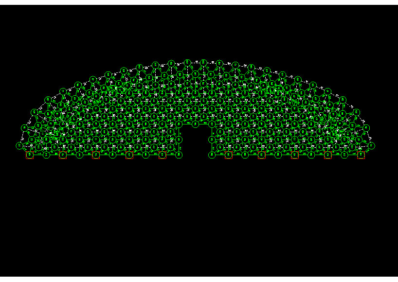 海宁锡林浩特91跨，1000米长干煤棚网架设计