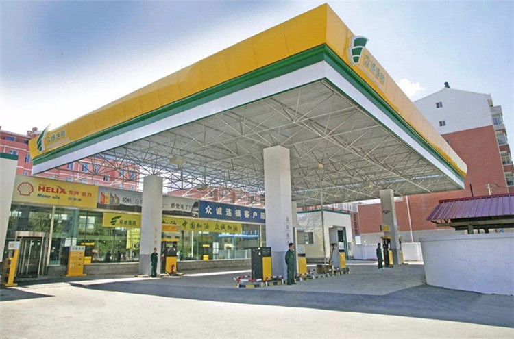 海宁加气站钢结构网架案例7